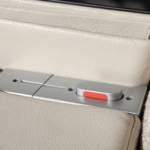 Detail of the SoFab Business Class aircraft seat mechanism